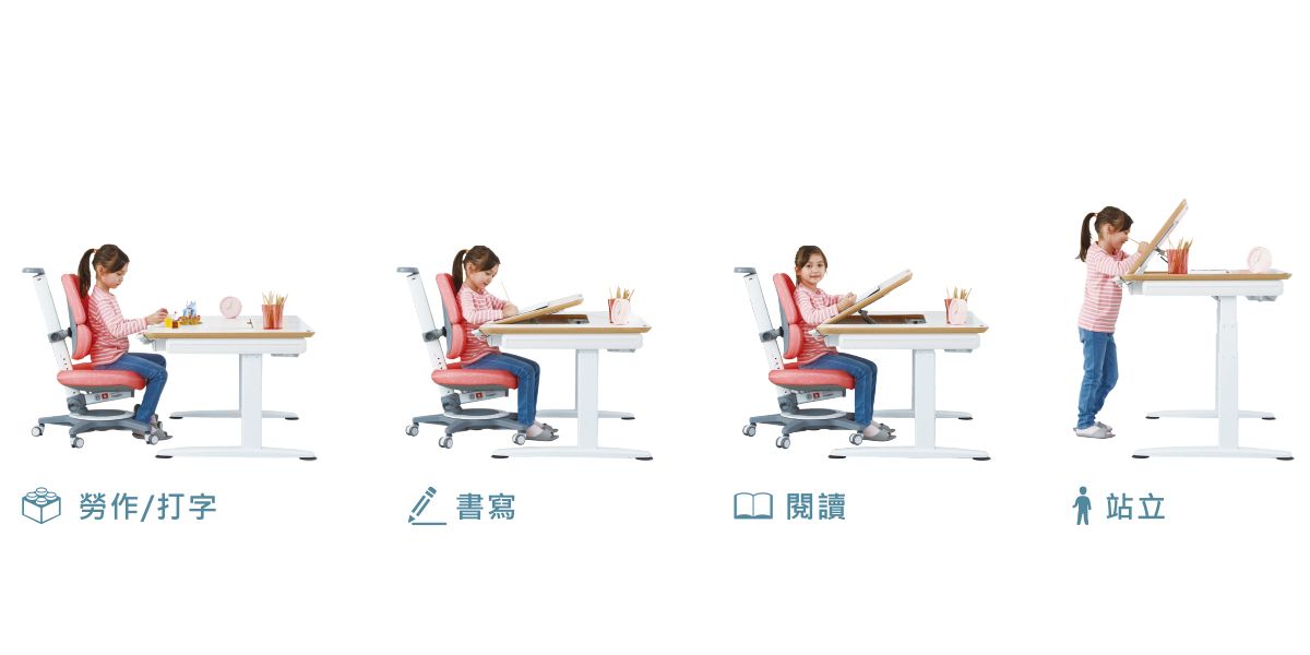 A7搭載電動三節式升降柱,61~126CM的調節範圍。
